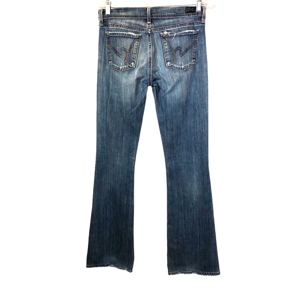 Citizens of Humanity Womens Size 28 COH Ingrid Low Waist Flare Jeans Nile River - Picture 5 of 12
